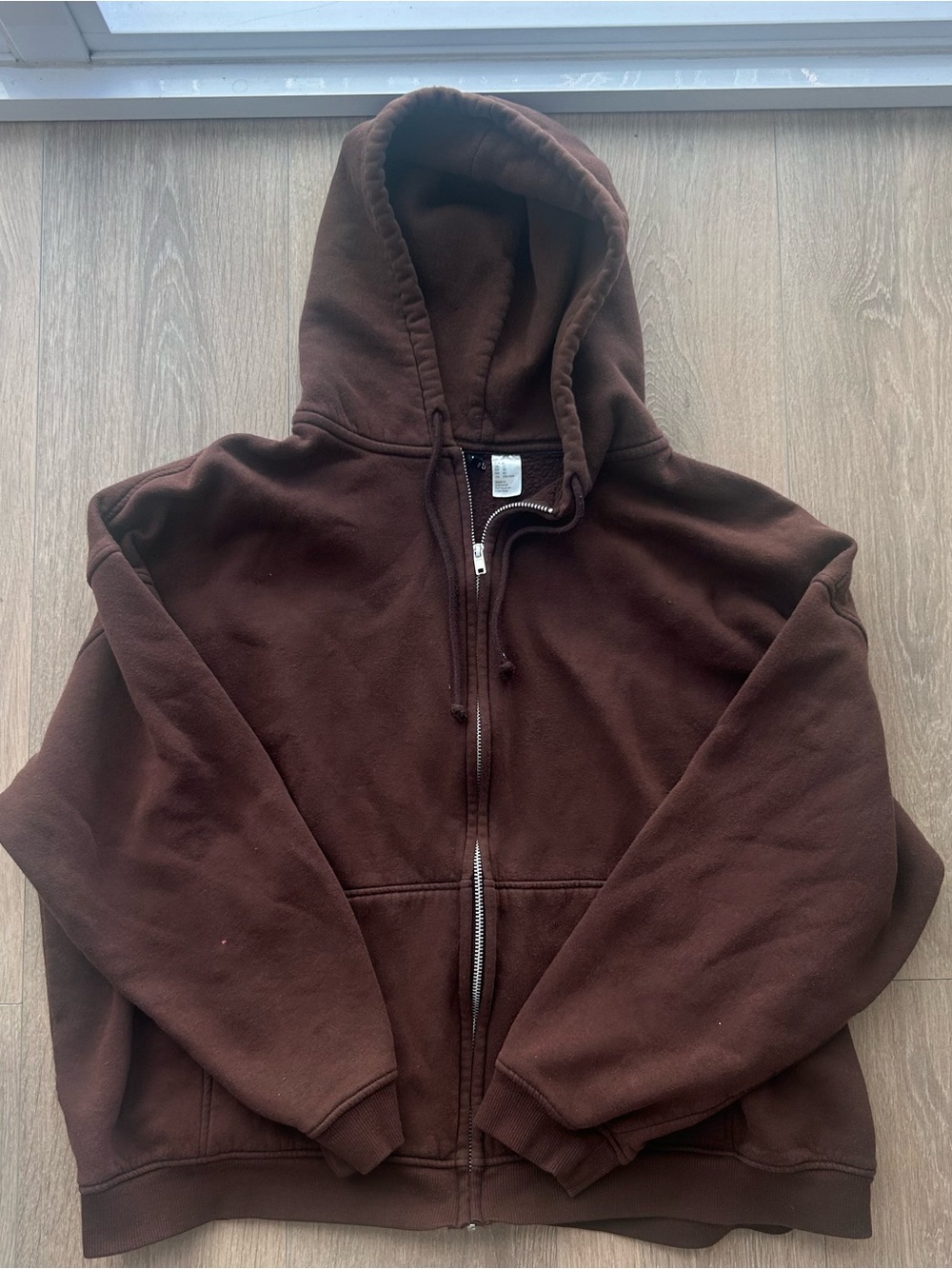 H&M Brown Full-Zip Hoodie Jacket